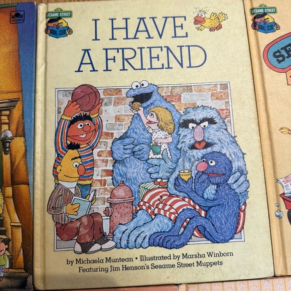 Vintage Sesame Street Book Club Hardcover books- 1980-1983- lot of 5 - Picture 5 of 10
